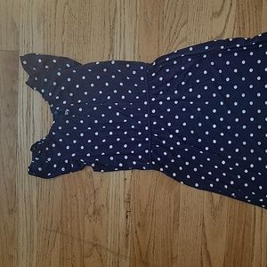 Old Navy Girls Size small Blue and White polka dot dress